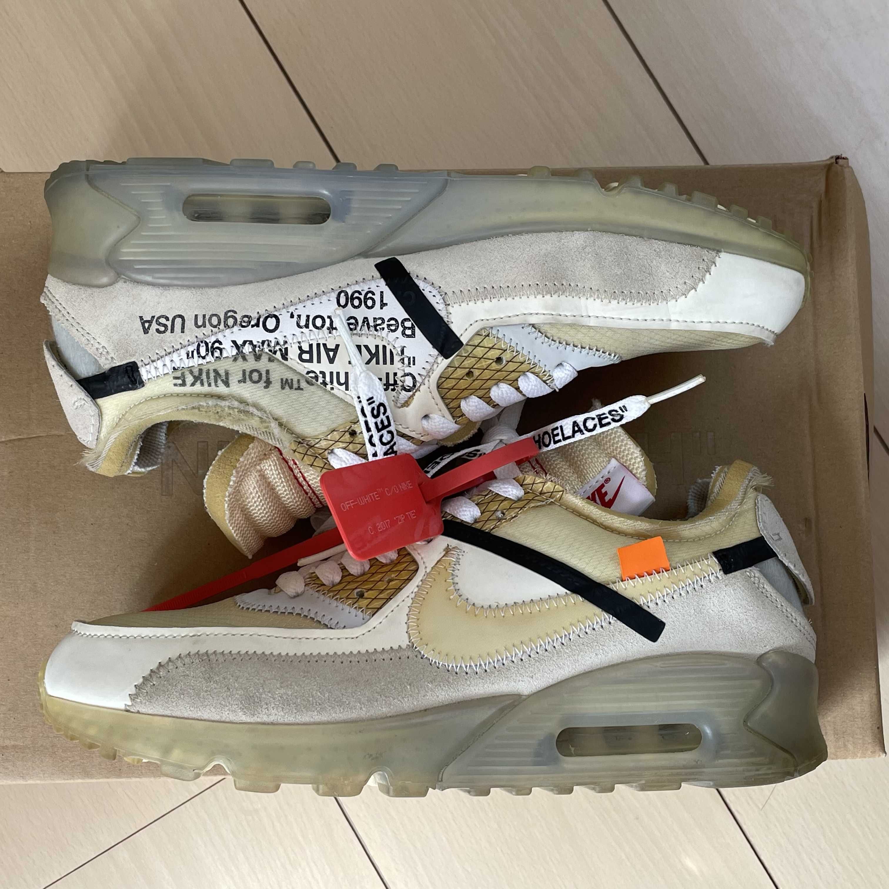 Off-White × Nike Air Max 90 "The 10/Sail"