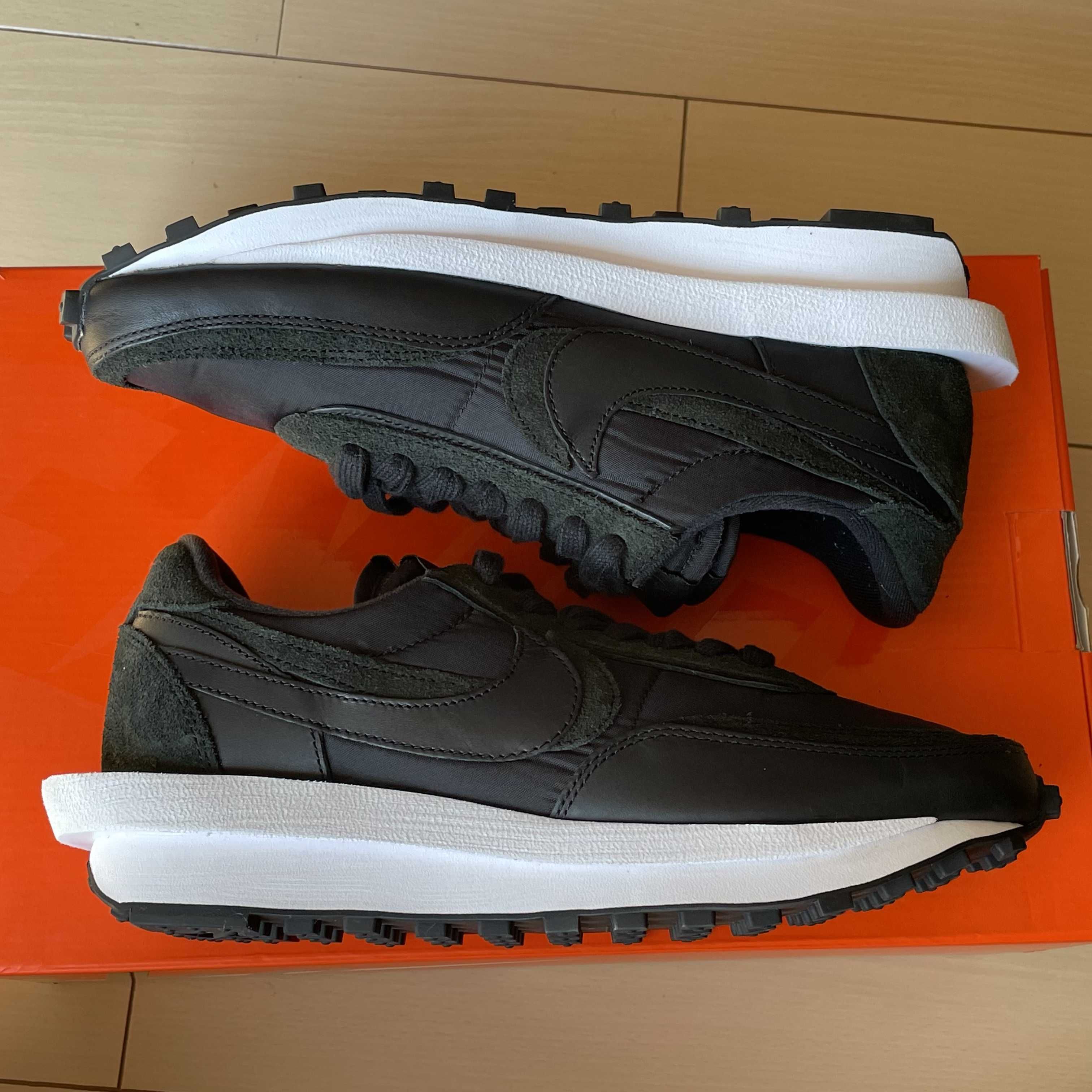 sacai × Nike LDV Waffle "Triple Black"