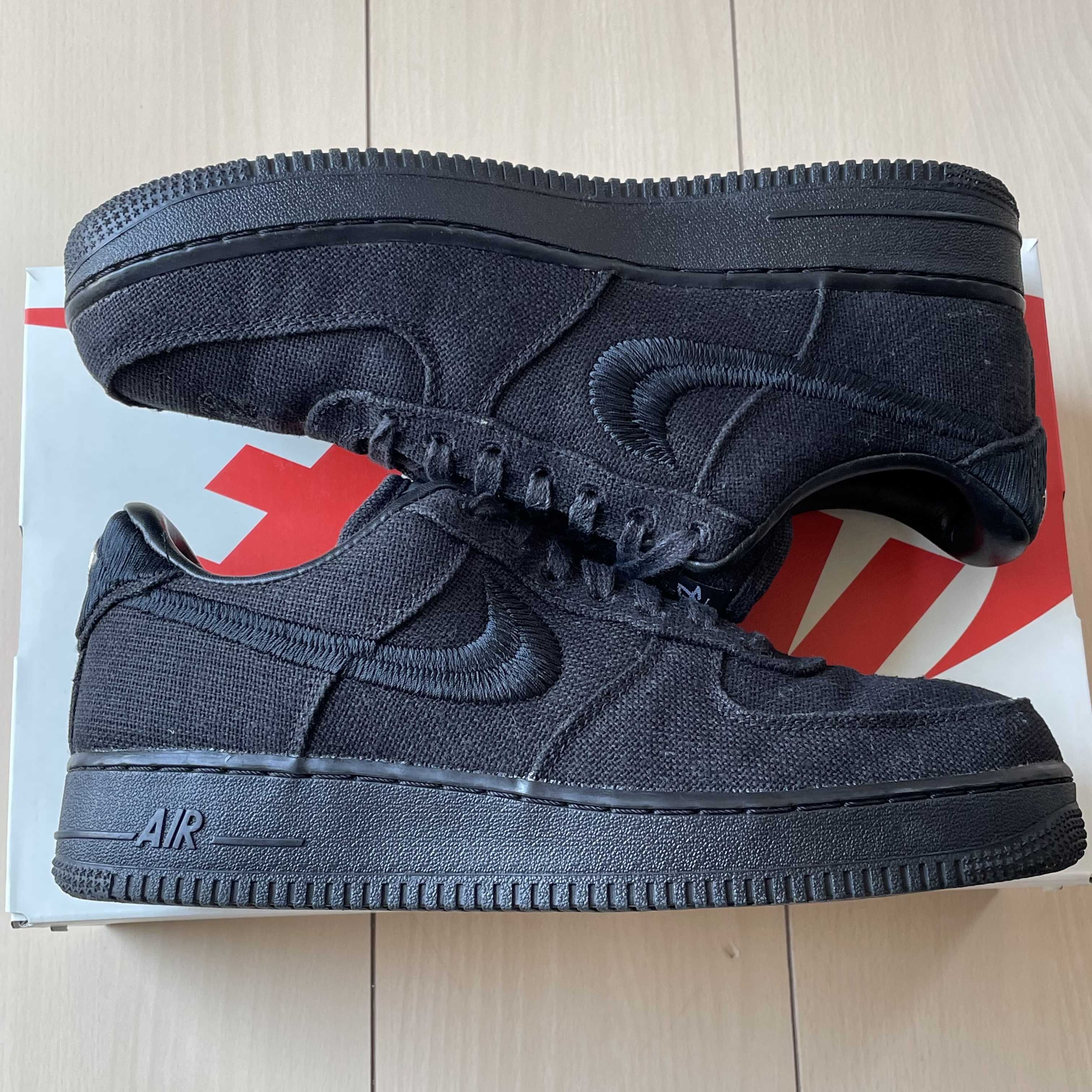 Stussy × Nike Air Force 1 Low "Triple Black"