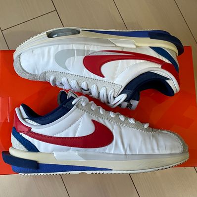 sacai × Nike Zoom Cortez "White and University Red"