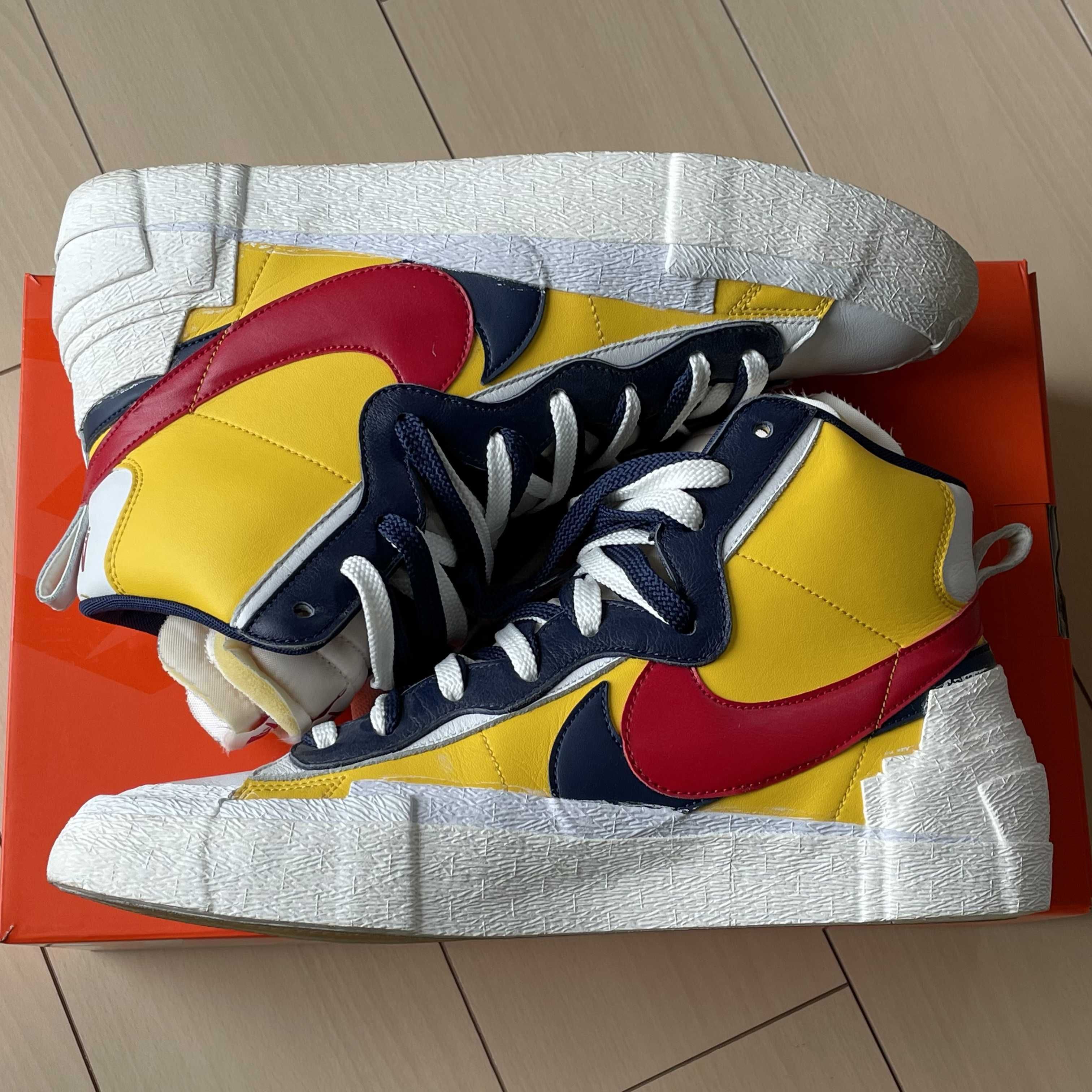 sacai × Nike Blazer Mid "Varsity Maize/Varsity Red"