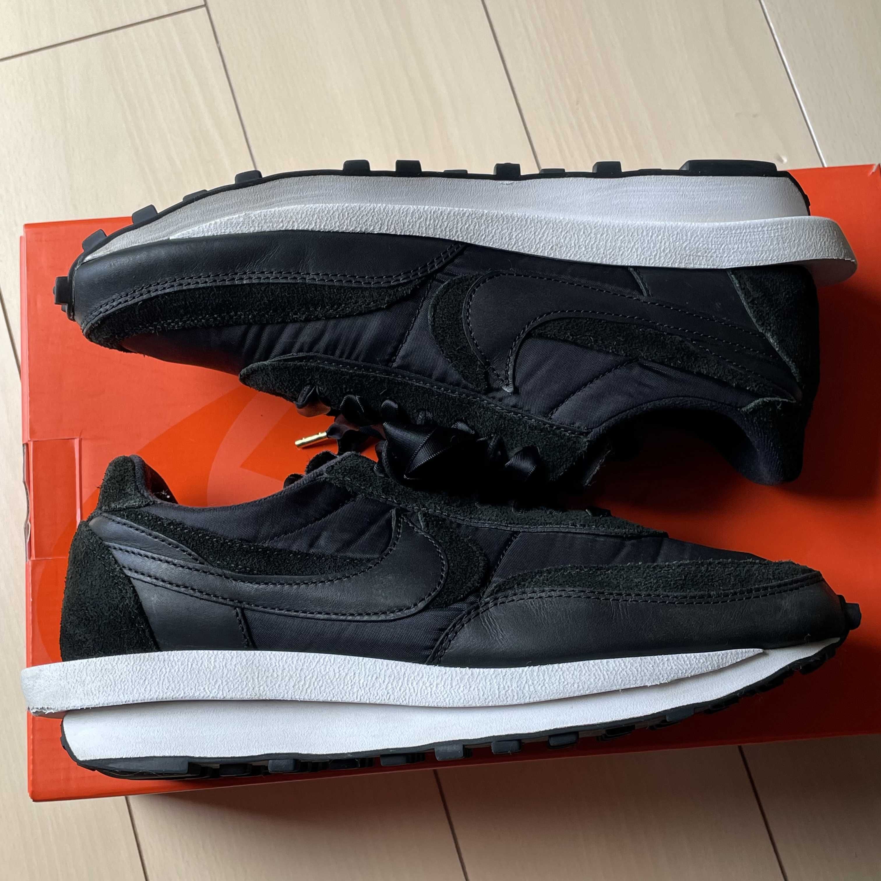 sacai × Nike LDV Waffle "Triple Black"