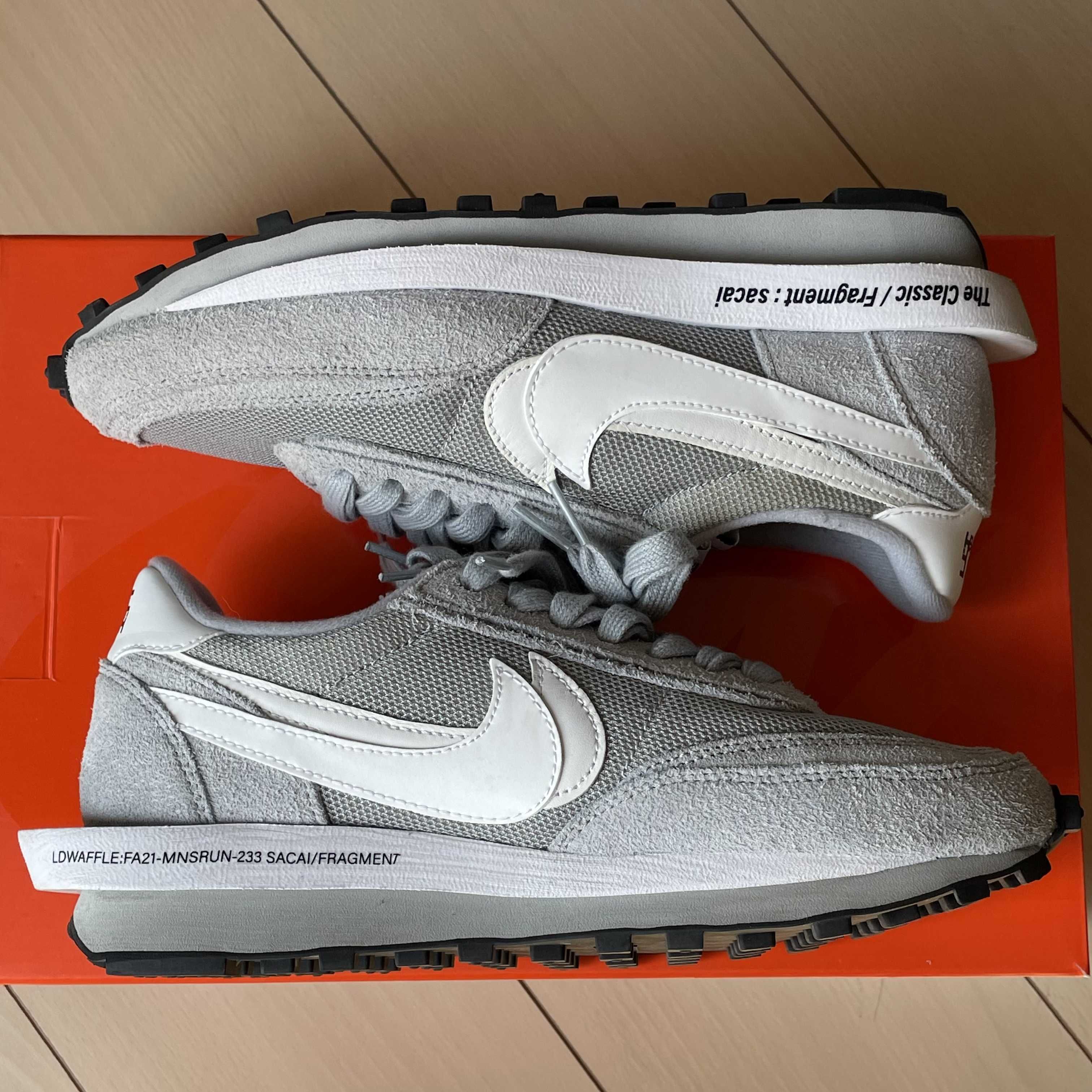 Fragment × sacai × Nike LD Waffle "Light Smoke Grey"