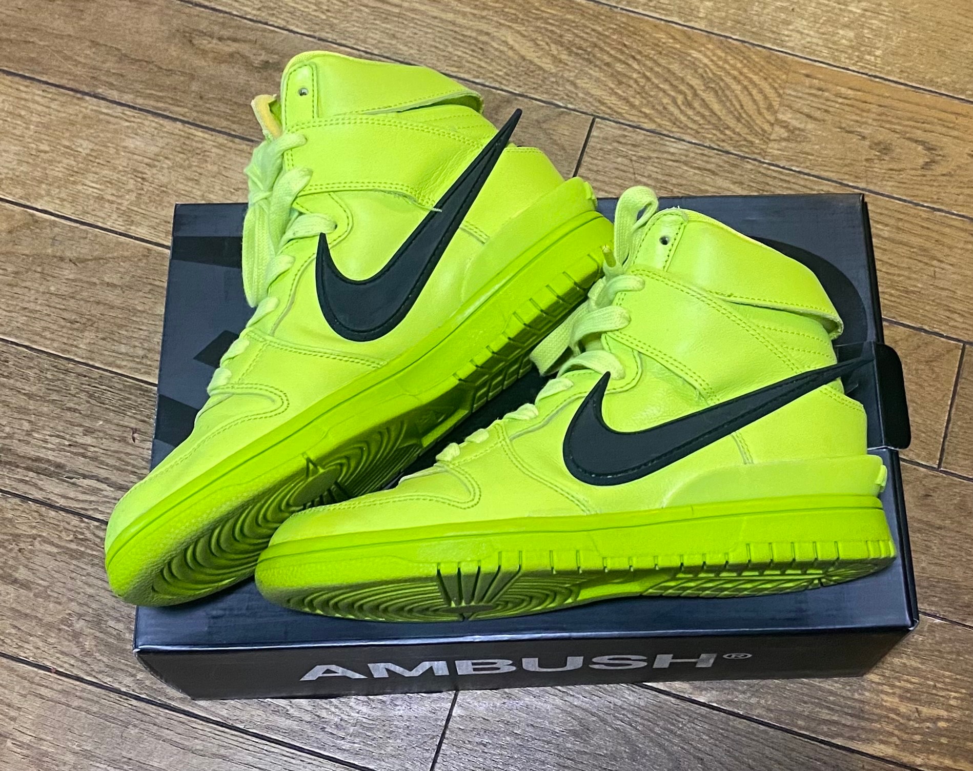 Ambush × Nike Dunk High "Flash Lime"