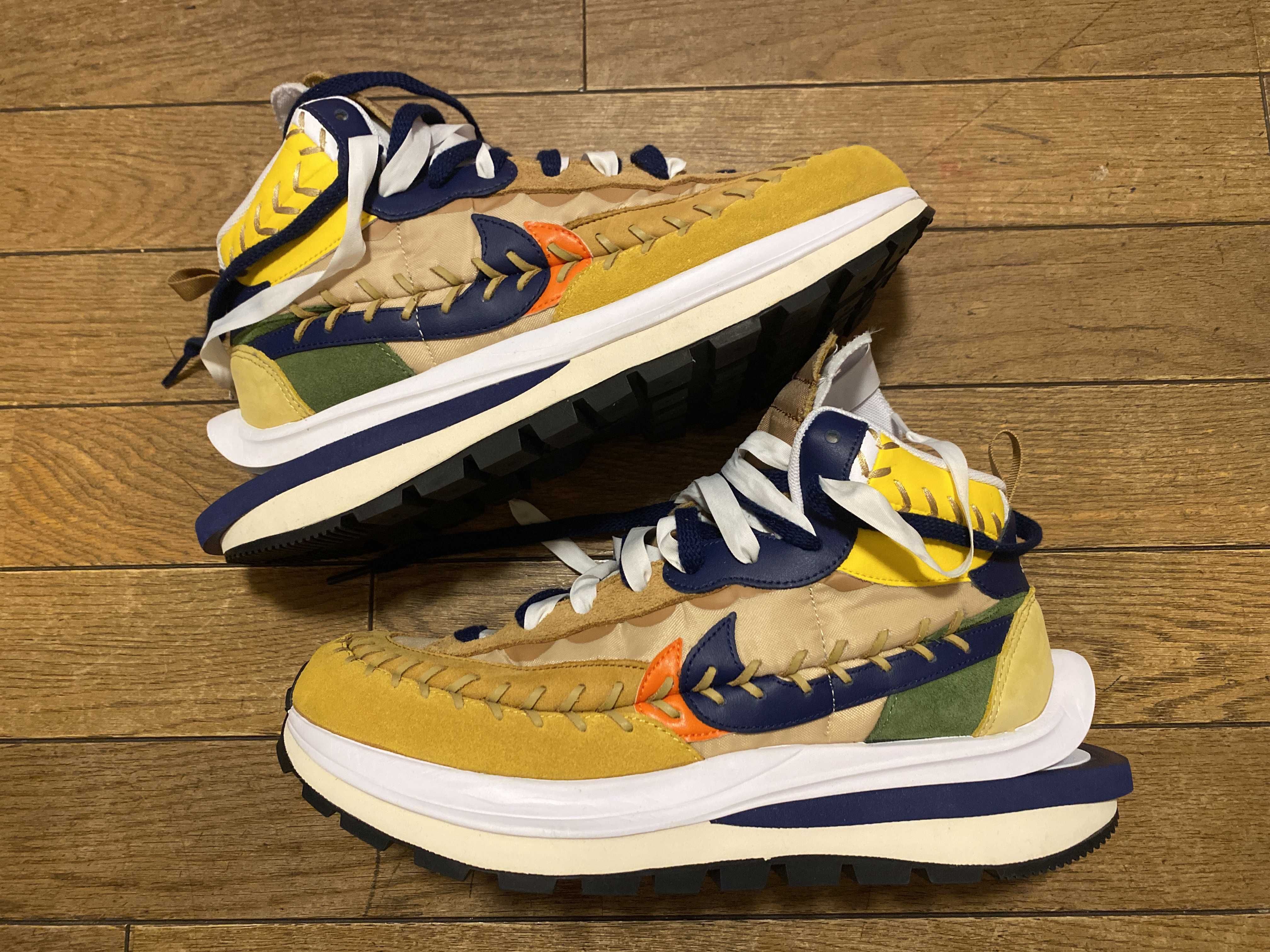 Jean-Paul Gaultier × sacai × Nike VaporWaffle "Sesame/Multi Color"