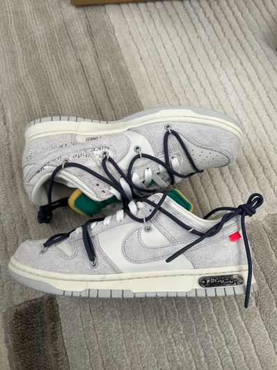 Off-White × Nike Dunk Low "Sail/Neutral Grey/Gridiron"