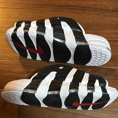 Nike Air More Uptempo Slide "White and Black"