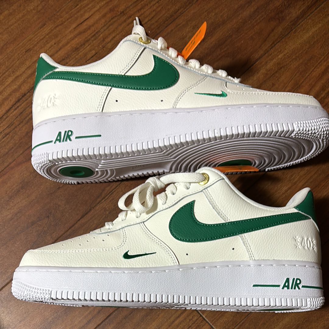 Nike Air Force 1 Low 40th Anniversary "Sail/Malachite-White-Metallic Gold"