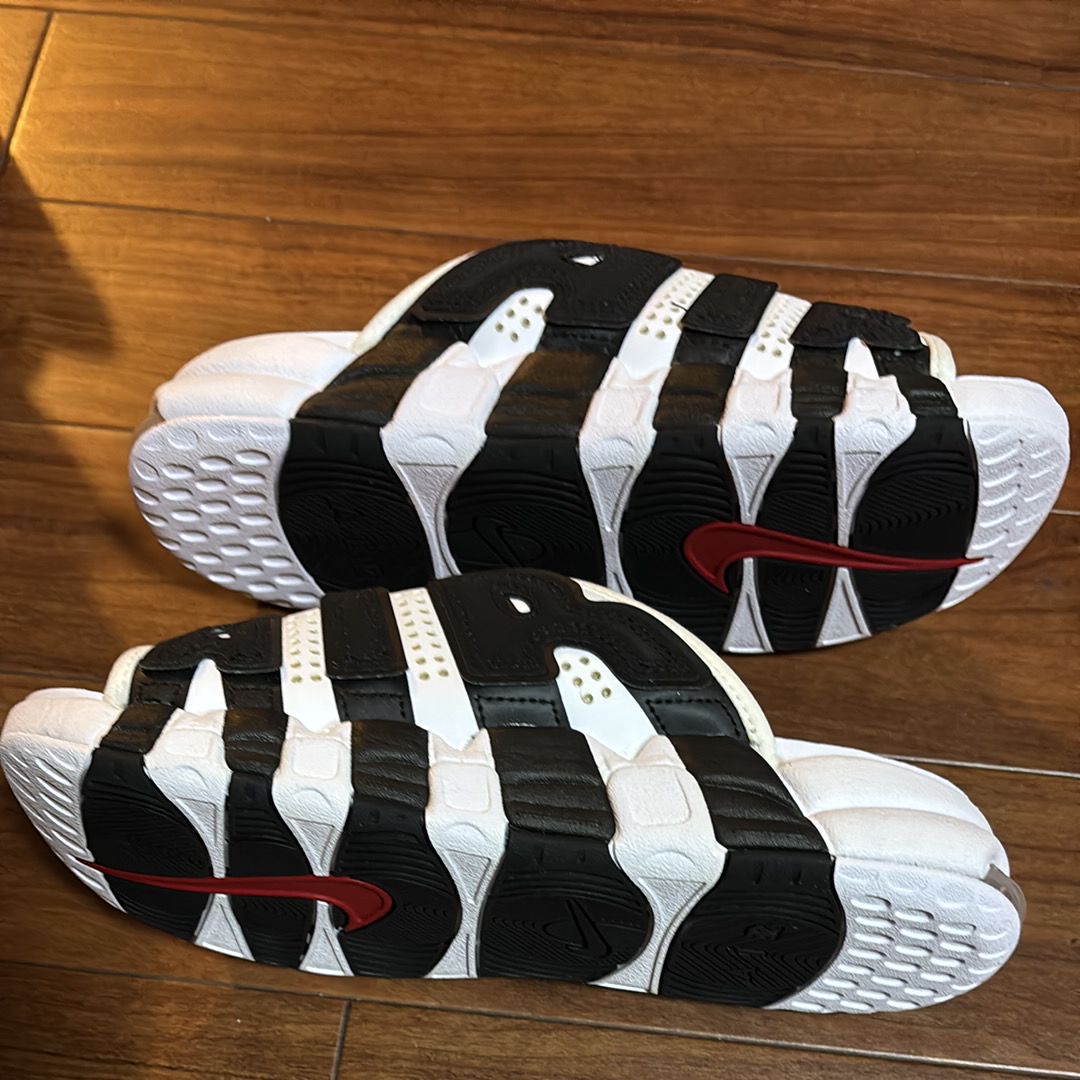 Nike Air More Uptempo Slide "White and Black"
