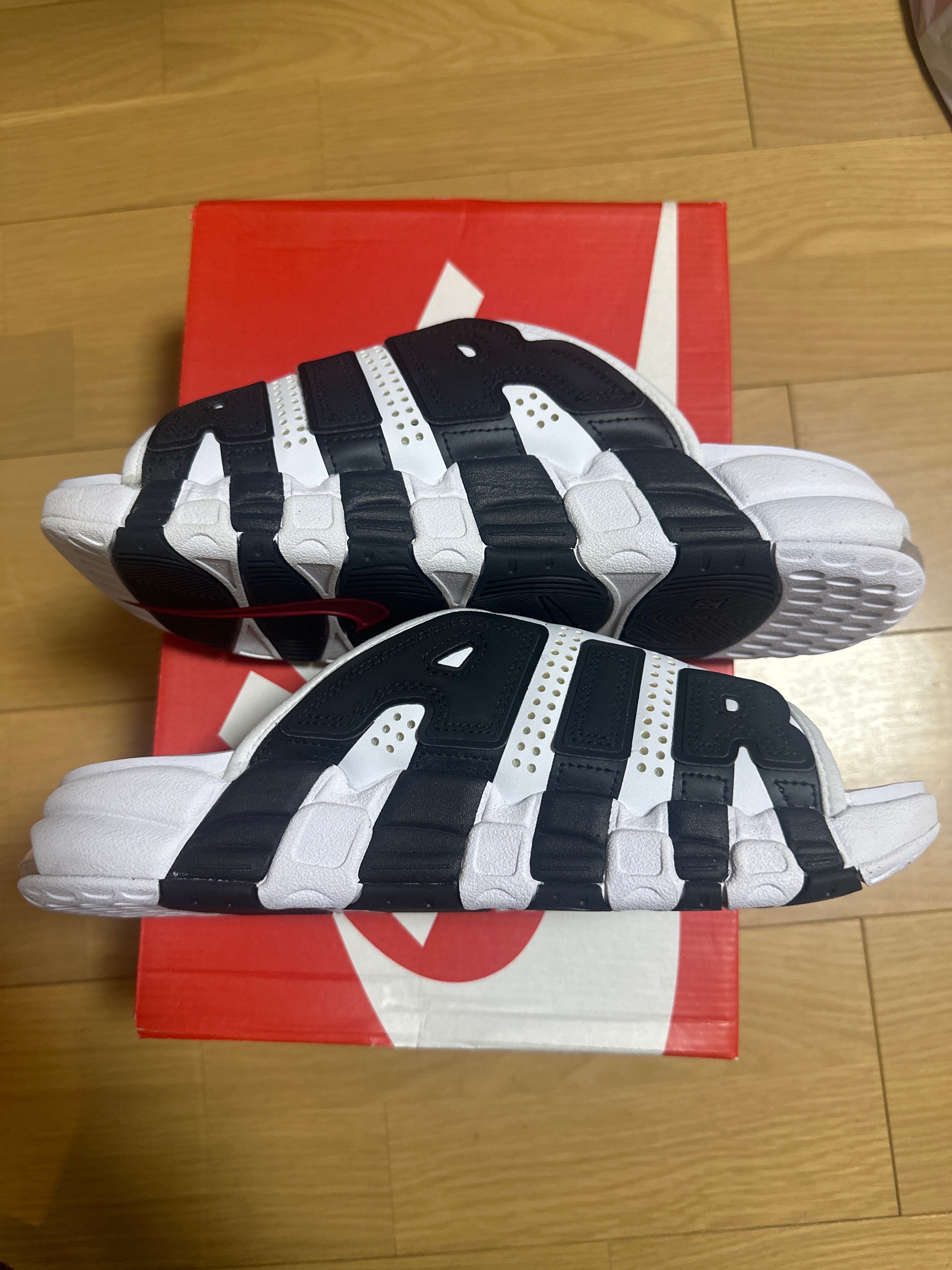 Nike Air More Uptempo Slide "White and Black"