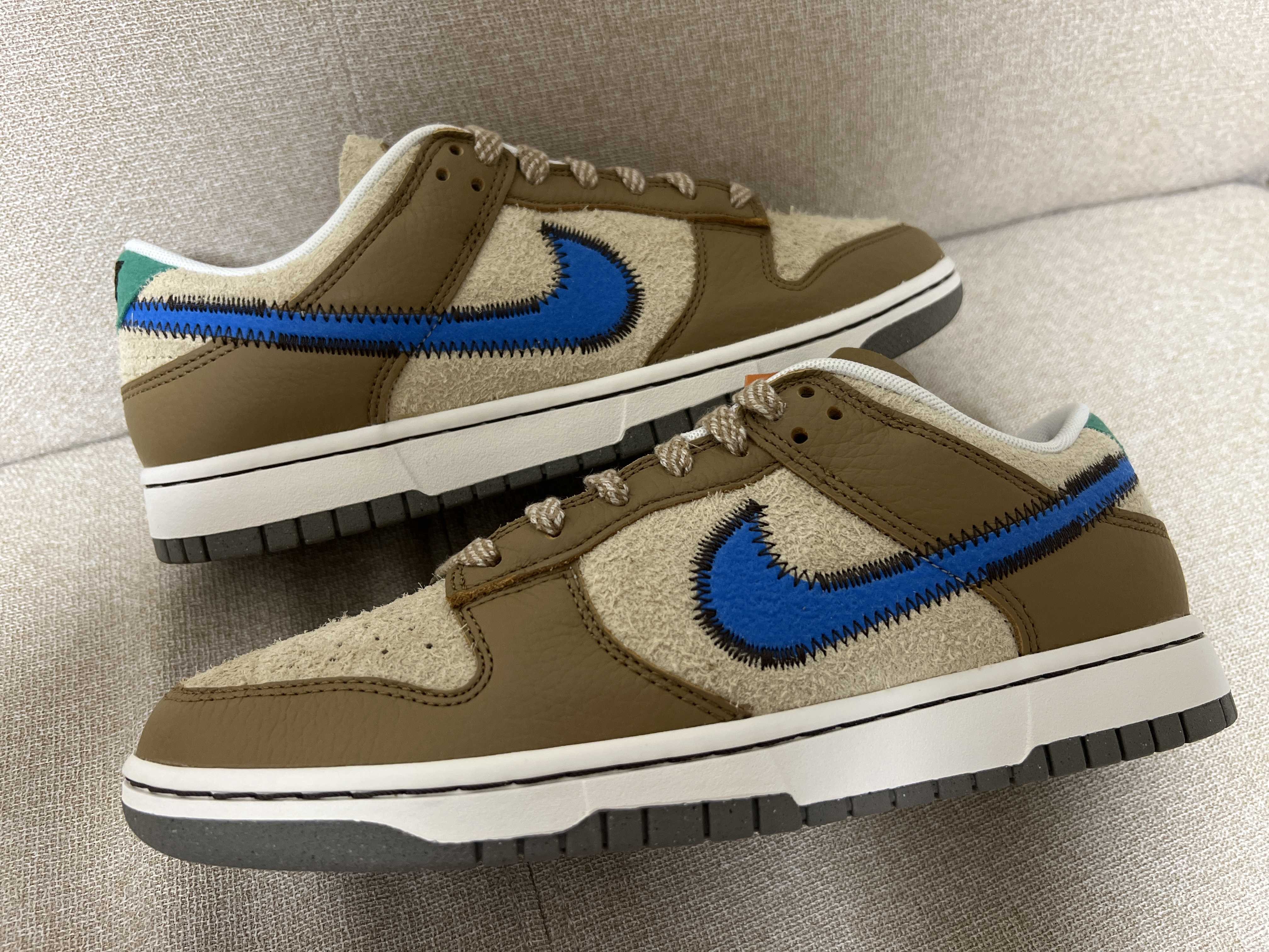 size? × Nike Dunk Low "Dark Driftwood/Photo BlueRattan"
