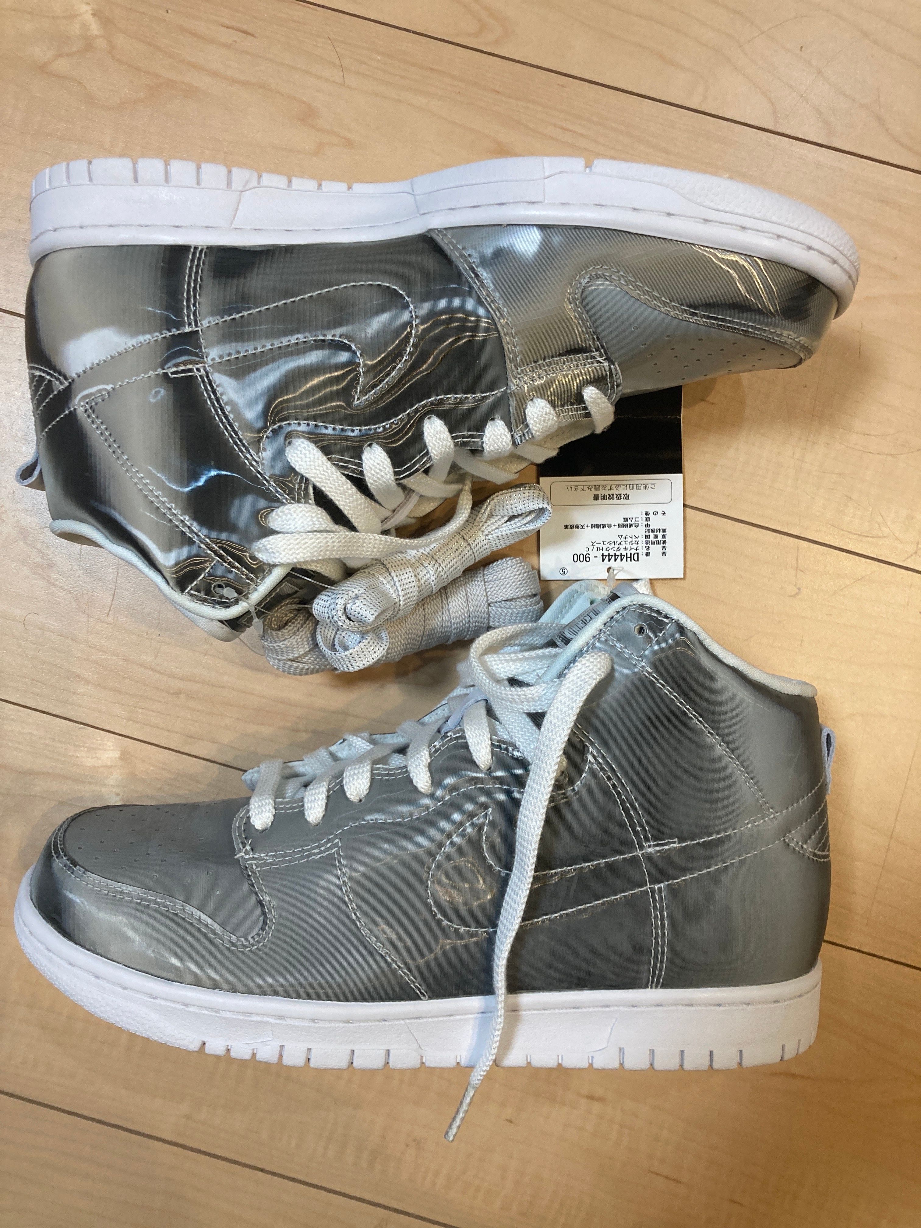 CLOT × Nike Dunk High "Silver/Flux"