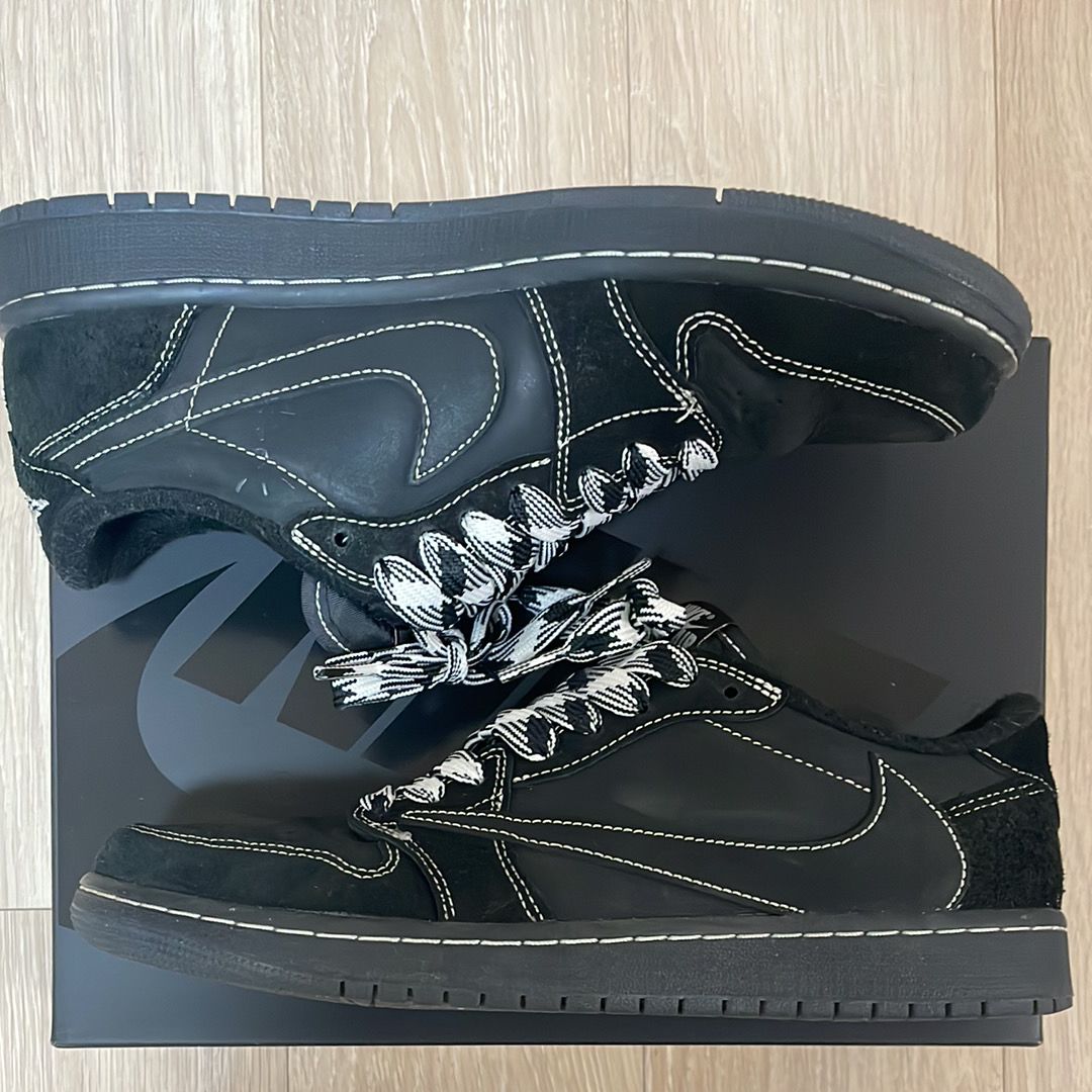 Travis Scott × Nike Air Jordan 1 Low OG SP "Black Phantom"