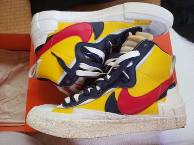 sacai × Nike Blazer Mid "Varsity Maize/Varsity Red"