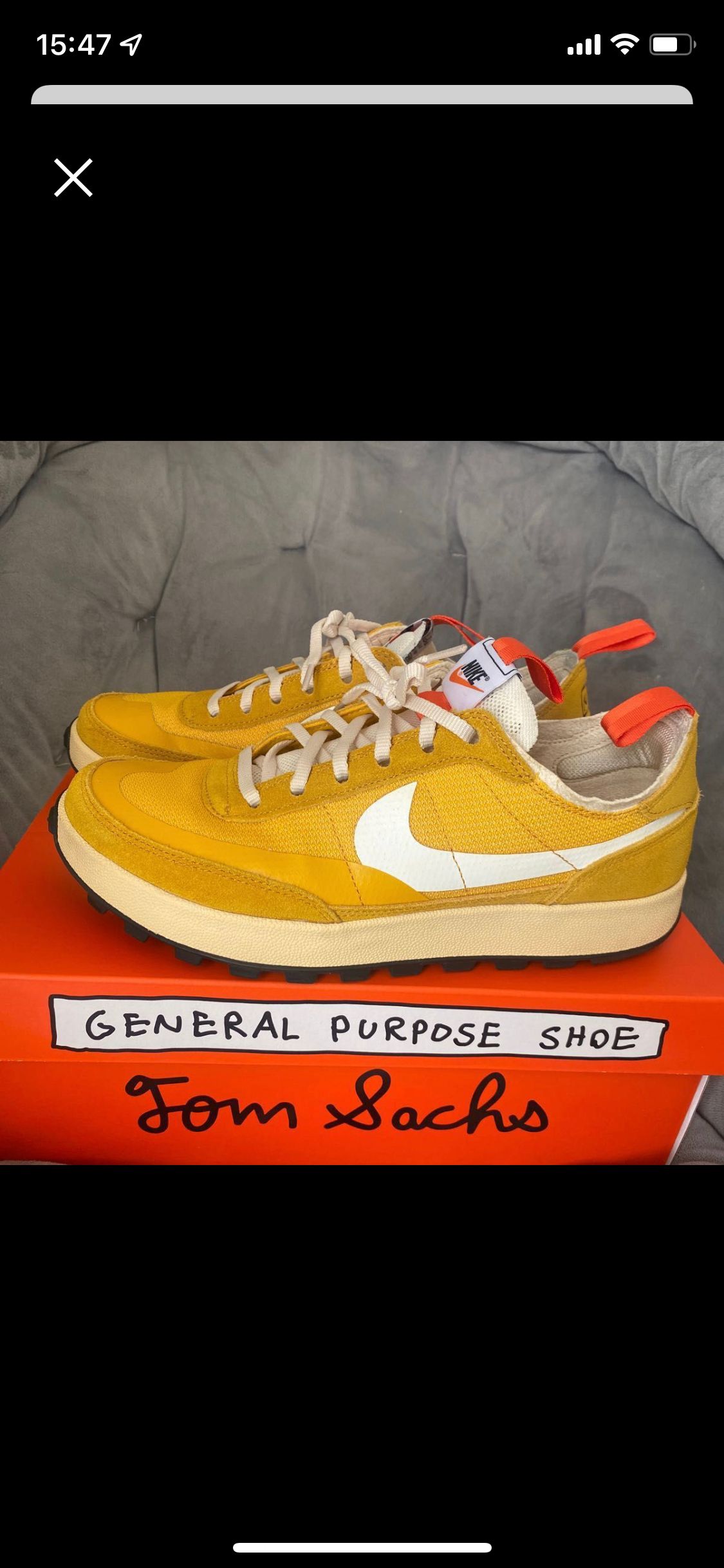 Tom Sachs × NikeCraft Women's General Purpose Shoe "Yellow / Archive"