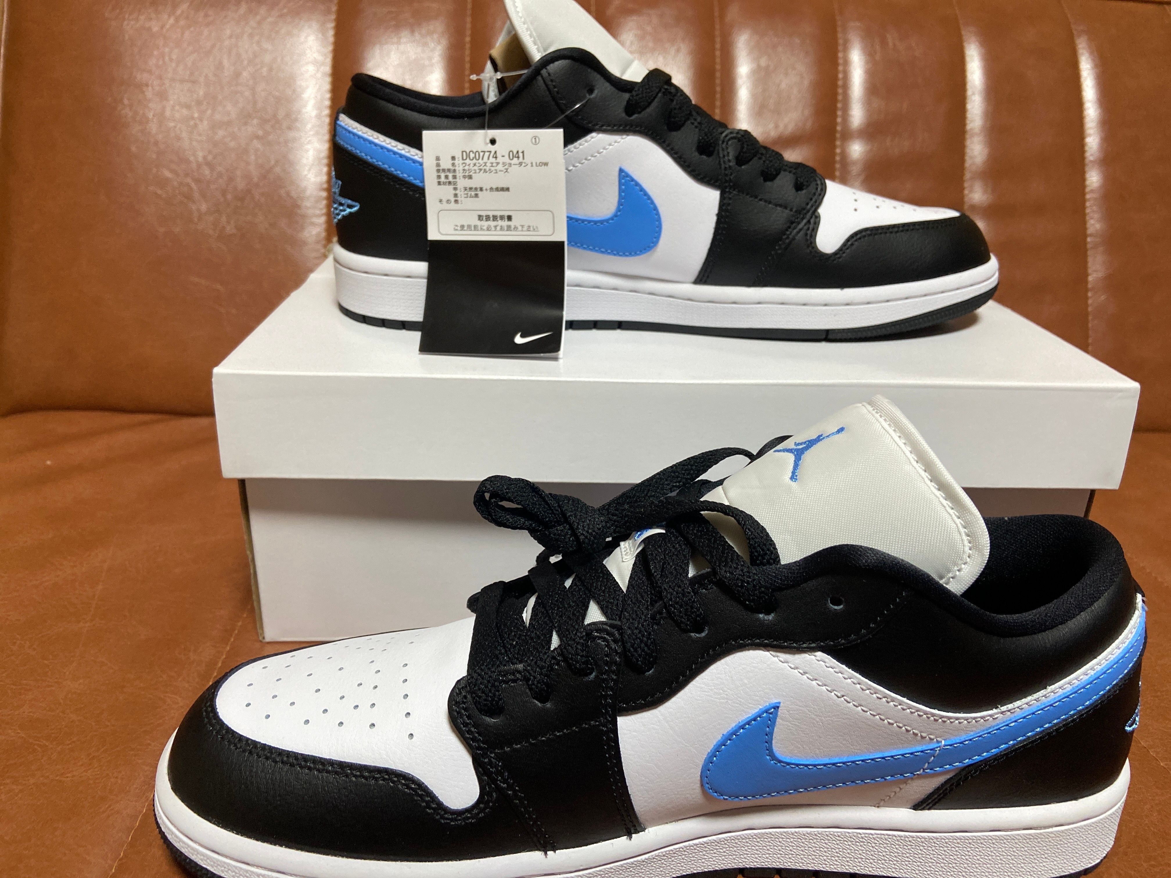 Nike Women's Air Jordan 1 Low "Black/University Blue"