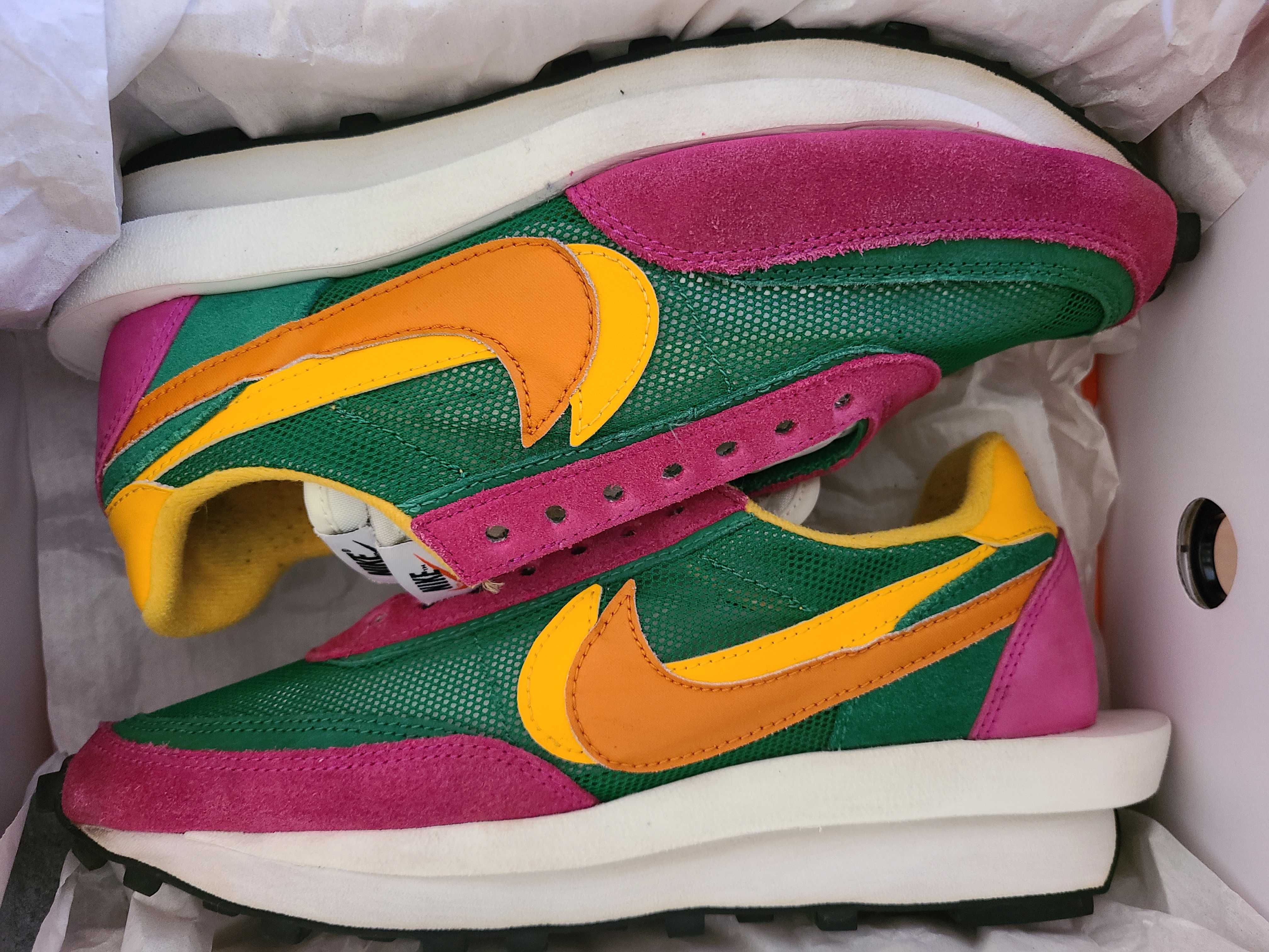 sacai × NIKE LDV WAFFLE "PINE GREEN"