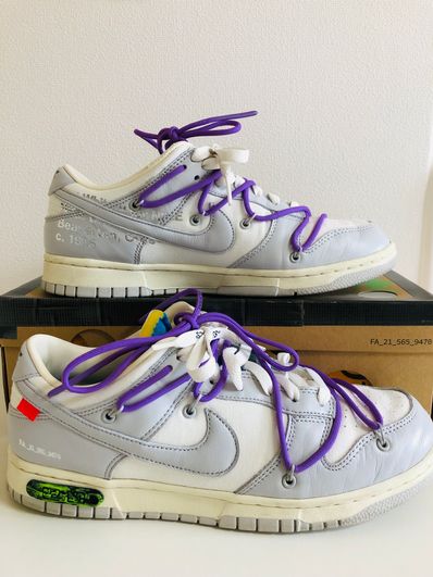 Off-White × Nike Dunk Low "Sail/Neutral Gray"