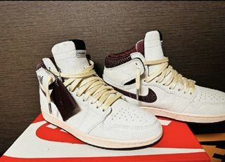 A Ma Maniere × Nike Air Jordan 1 Retro High OG "Sail and Burgundy"
