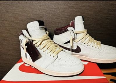 A Ma Maniere × Nike Air Jordan 1 Retro High OG "Sail and Burgundy"