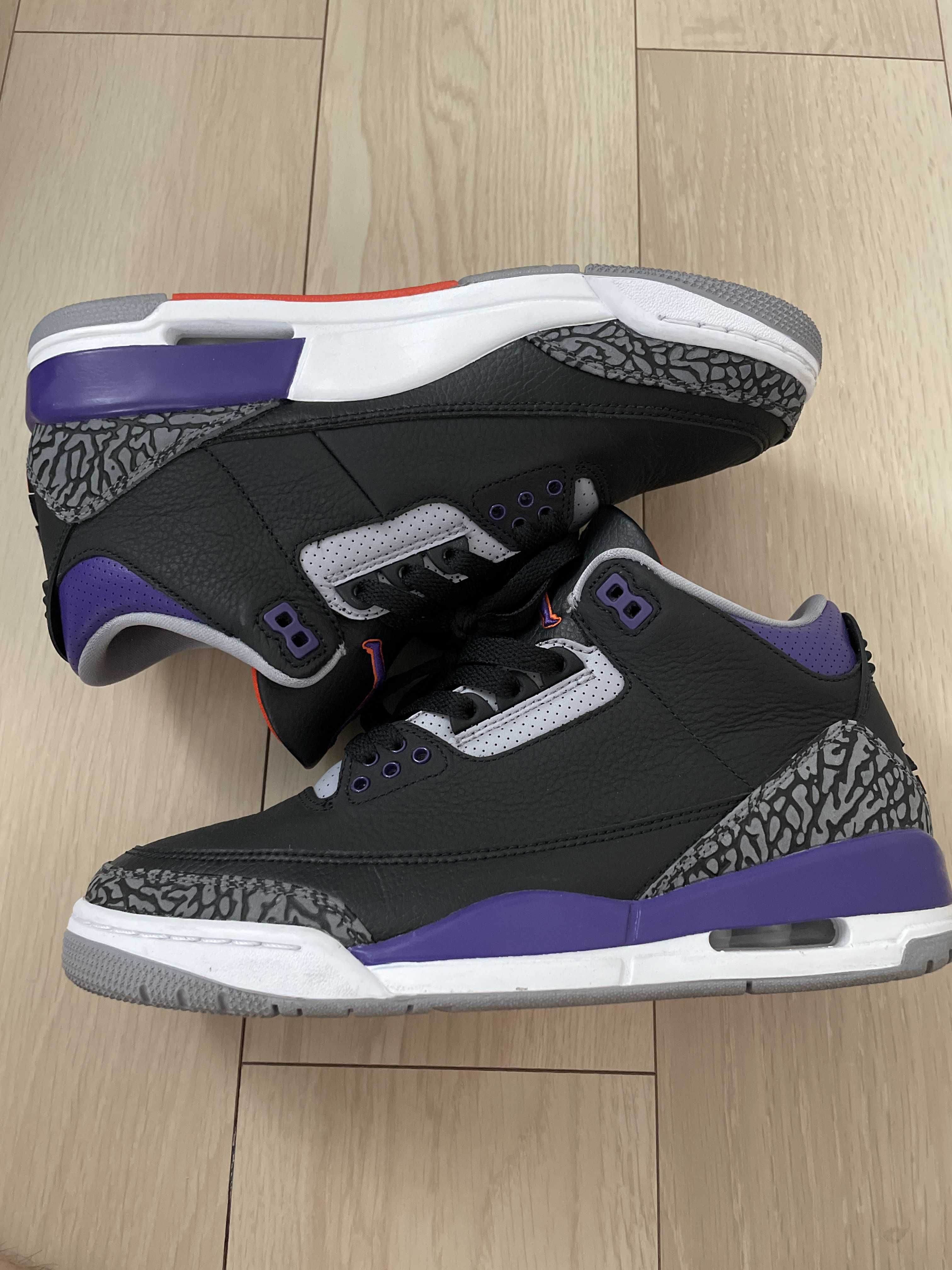 Nike Air Jordan 3 Retro "Black/Court Purple"
