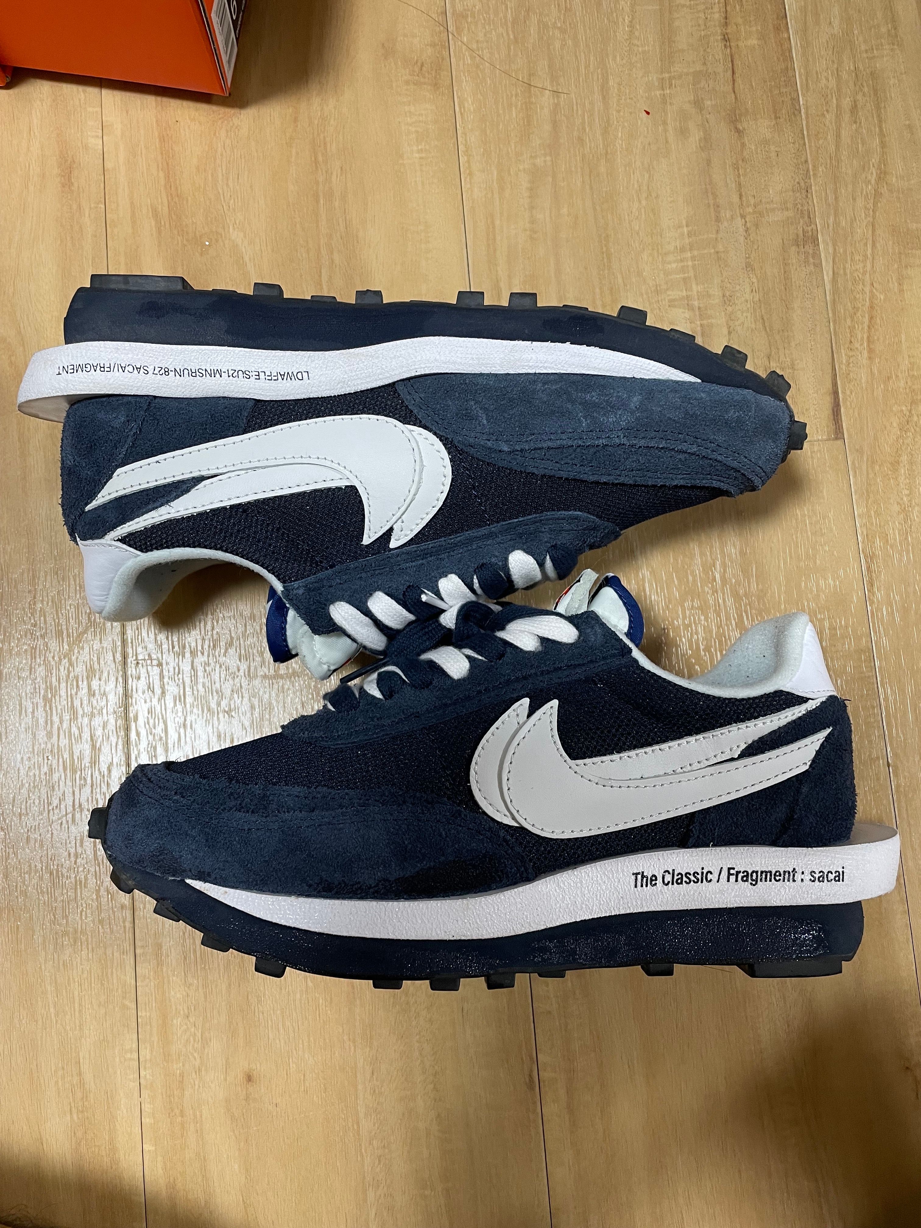 Fragment × sacai × Nike LD Waffle "Blackended Blue"