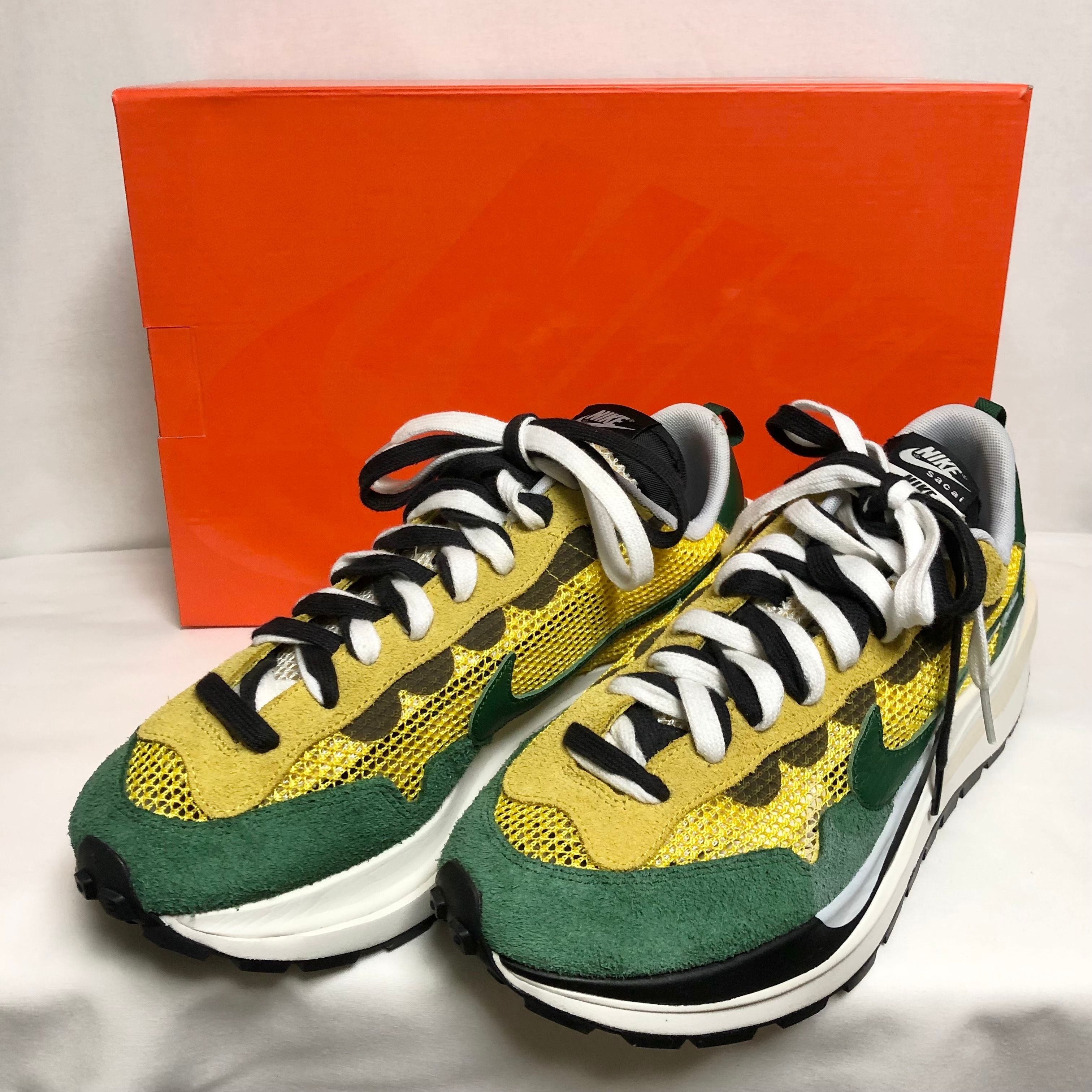 sacai × Nike Vapor Waffle "Tour Yellow/Stadium Green-Sail"