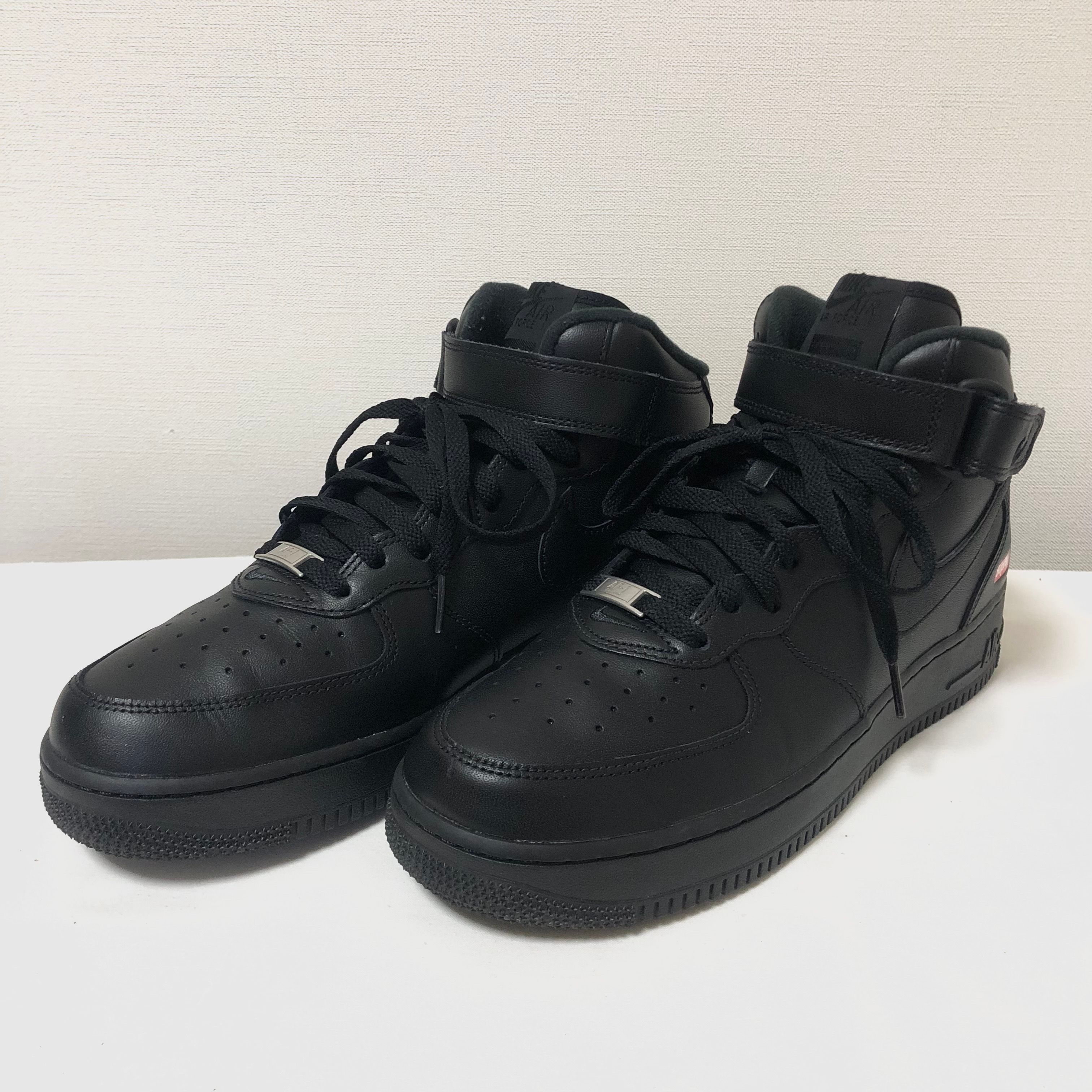 Supreme × Nike Air Force 1 Mid "Black" FW24