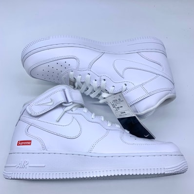 Supreme × Nike Air Force 1 Mid "White" FW24