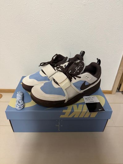 Travis Scott × Nike Zoom Field Jaxx "Pale Ivory and Leche Blue"