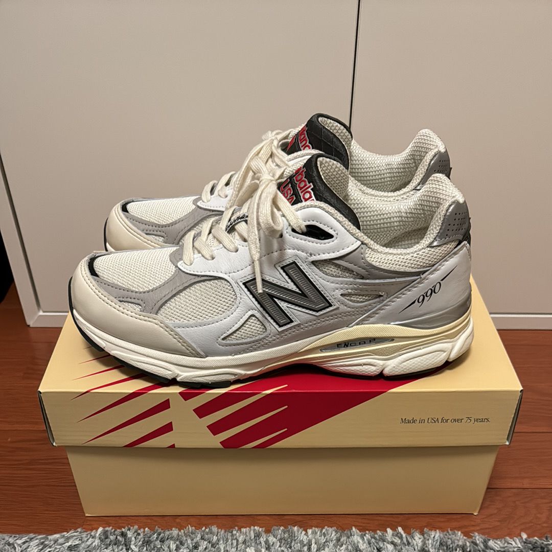 New Balance 990V3 "Sea Salt/Rain Cloud"