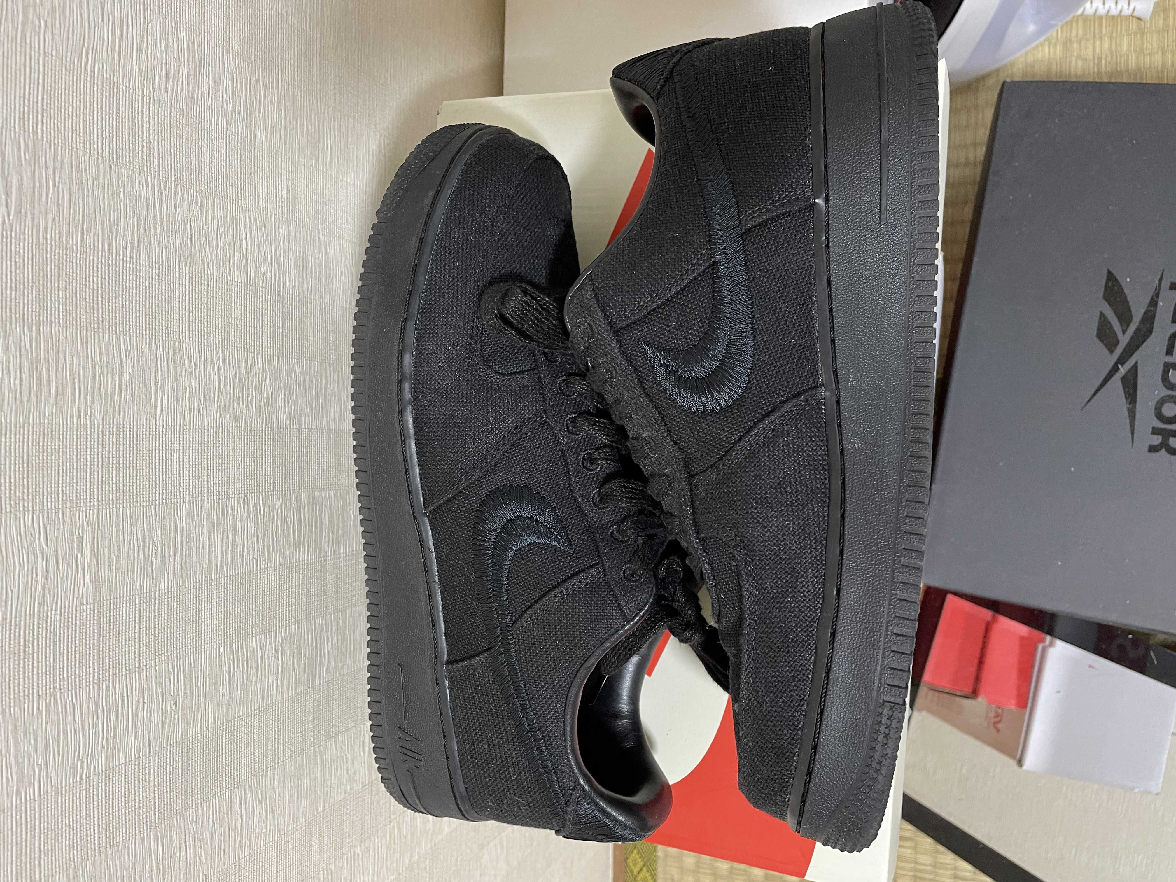 Stussy × Nike Air Force 1 Low "Triple Black"