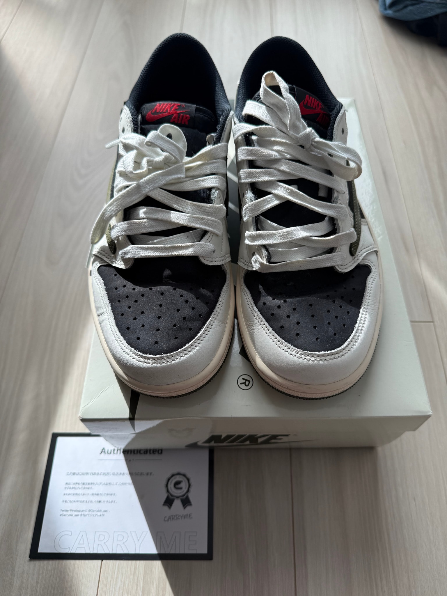 Travis Scott × Nike Women's Air Jordan 1 Low OG "Medium Olive"