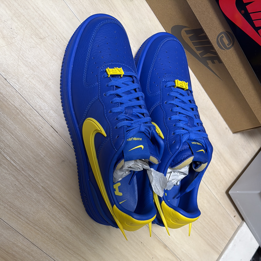 AMBUSH × Nike Air Force 1 Low "Game Royal and Vivid Sulfur"