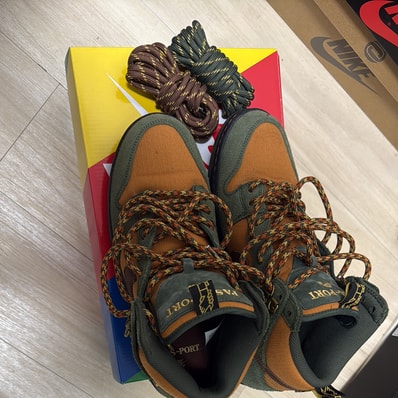 PASS~PORT × Nike SB Dunk High "Work Boot"