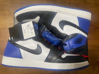 fragment design × Nike Air Jordan 1 Retro High OG "Black/Sport Royal/White"