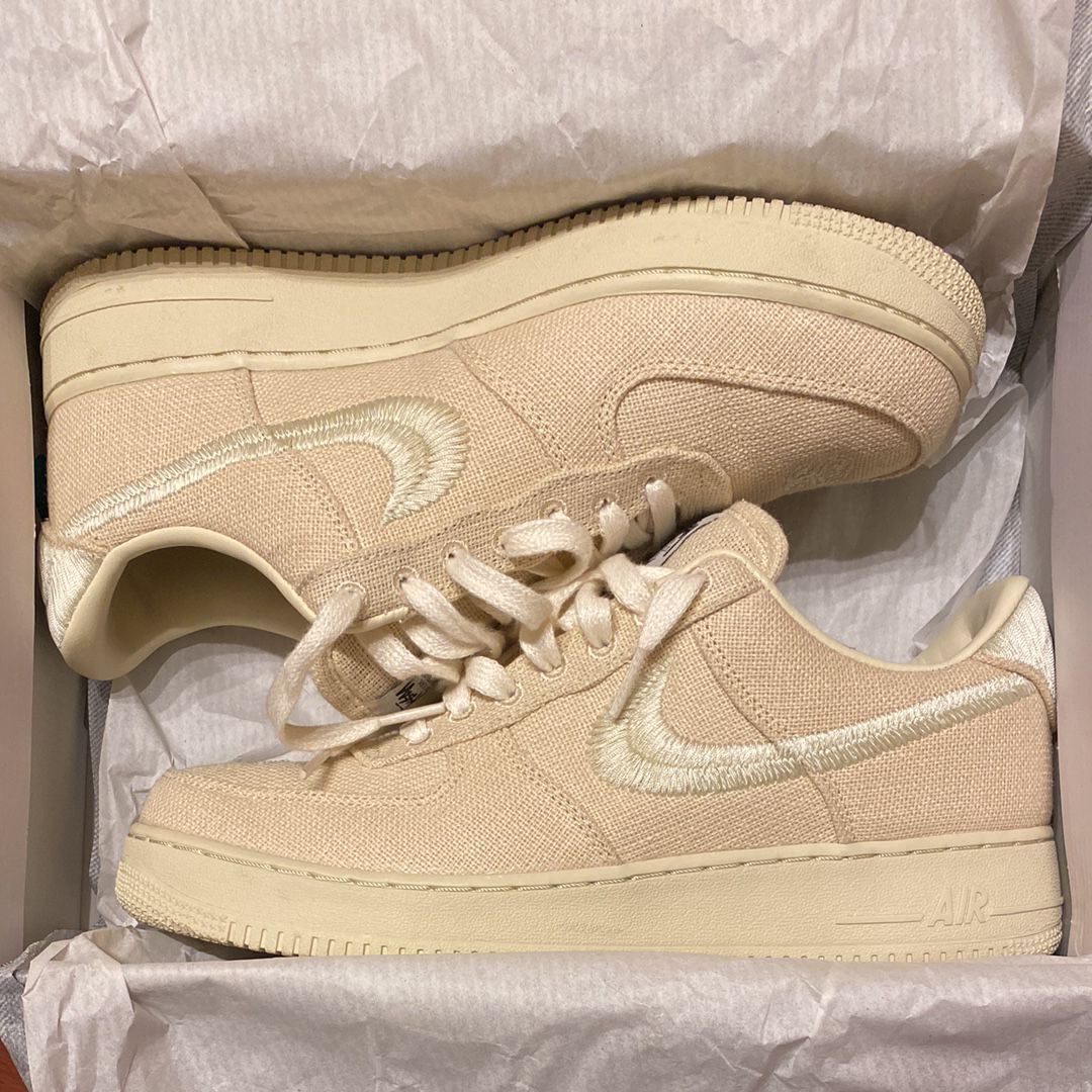 Stussy × Nike Air Force 1 Low "Fossil Stone"