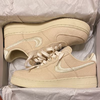 Stussy × Nike Air Force 1 Low "Fossil Stone"