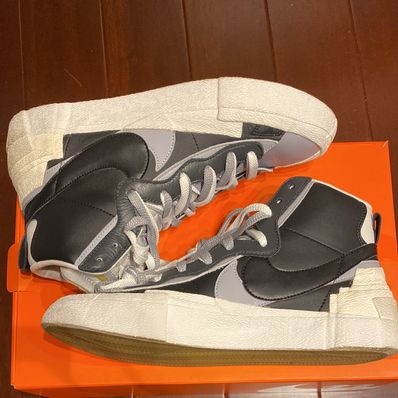 sacai × NIKE BLAZER MID "BLACK/WOLF GREY/WHITE"