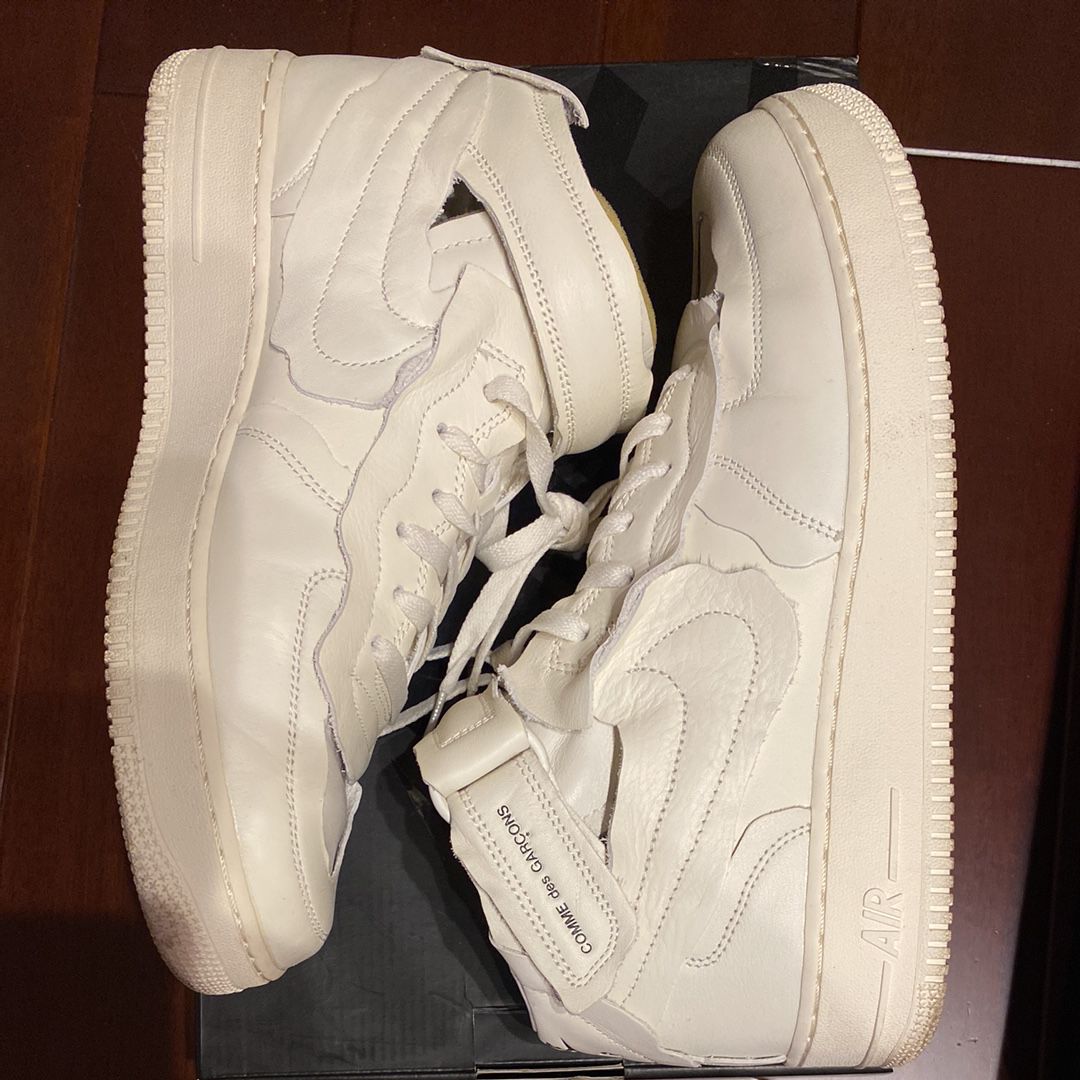 COMME des GARCONS × Nike Air Force 1 Mid "White" 