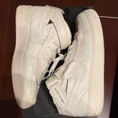 COMME des GARCONS × Nike Air Force 1 Mid "White"
