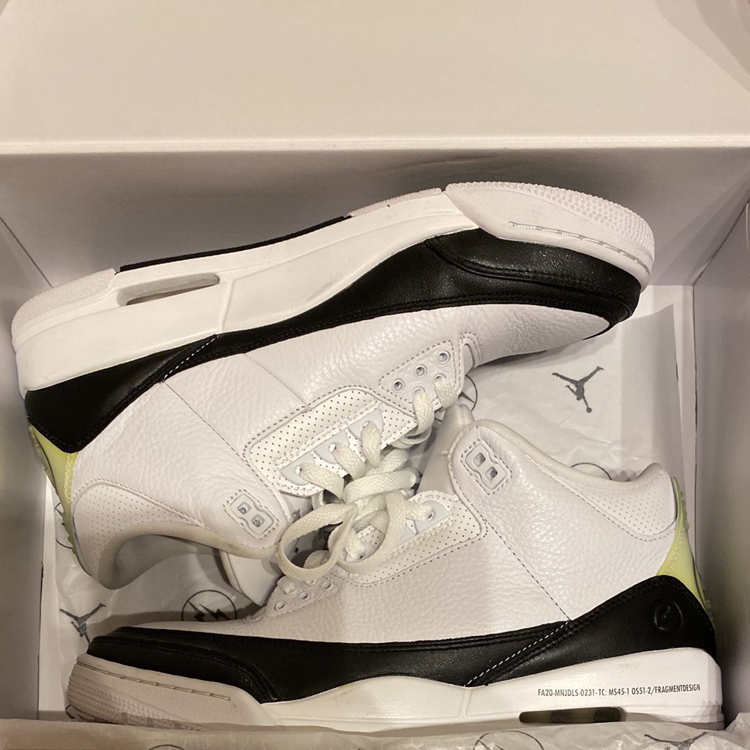 Fragment × Nike Air Jordan 3 "White/Black"