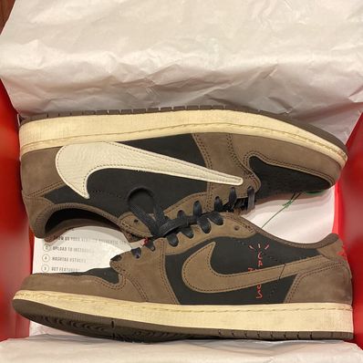 Travis Scott × Nike Air Jordan 1 Low OG SP-T "Black/Dark Mocha"