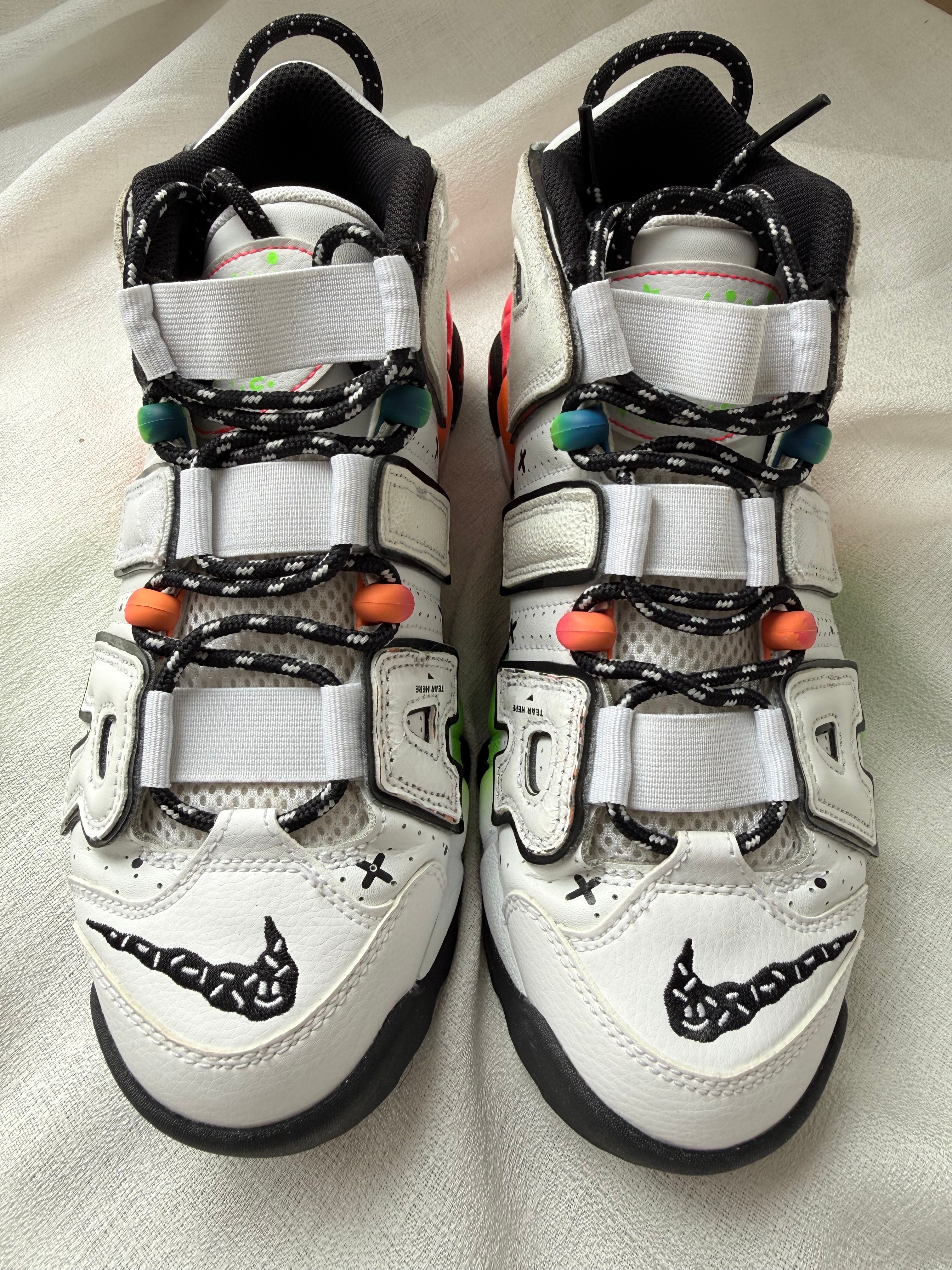 Nike Air More Uptempo 96 Ghost "White/Blue/Orange Green"