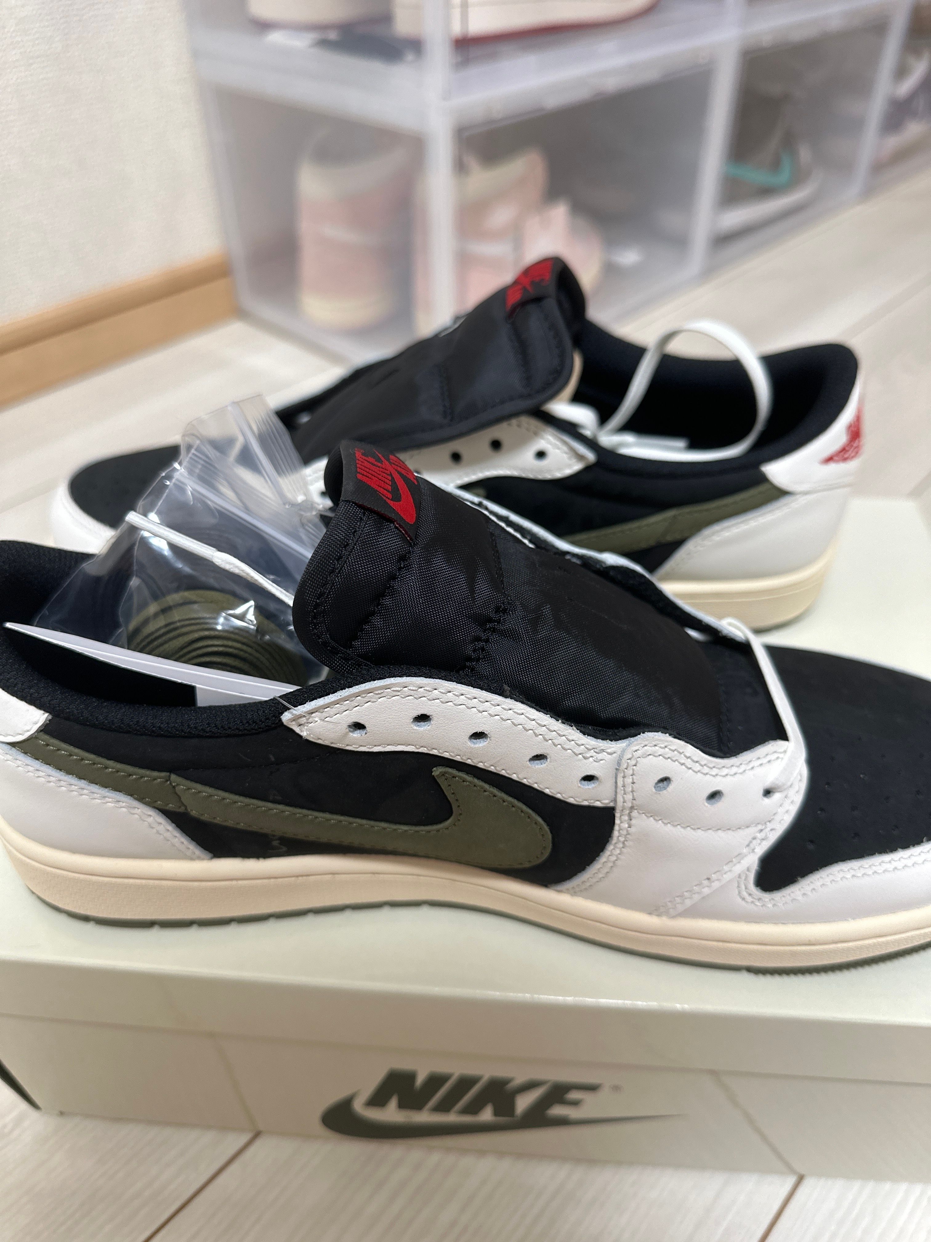 Travis Scott × Nike Women's Air Jordan 1 Low OG "Medium Olive"