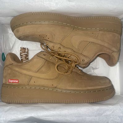 Supreme × Nike Air Force 1 Low "Flax/Wheat"