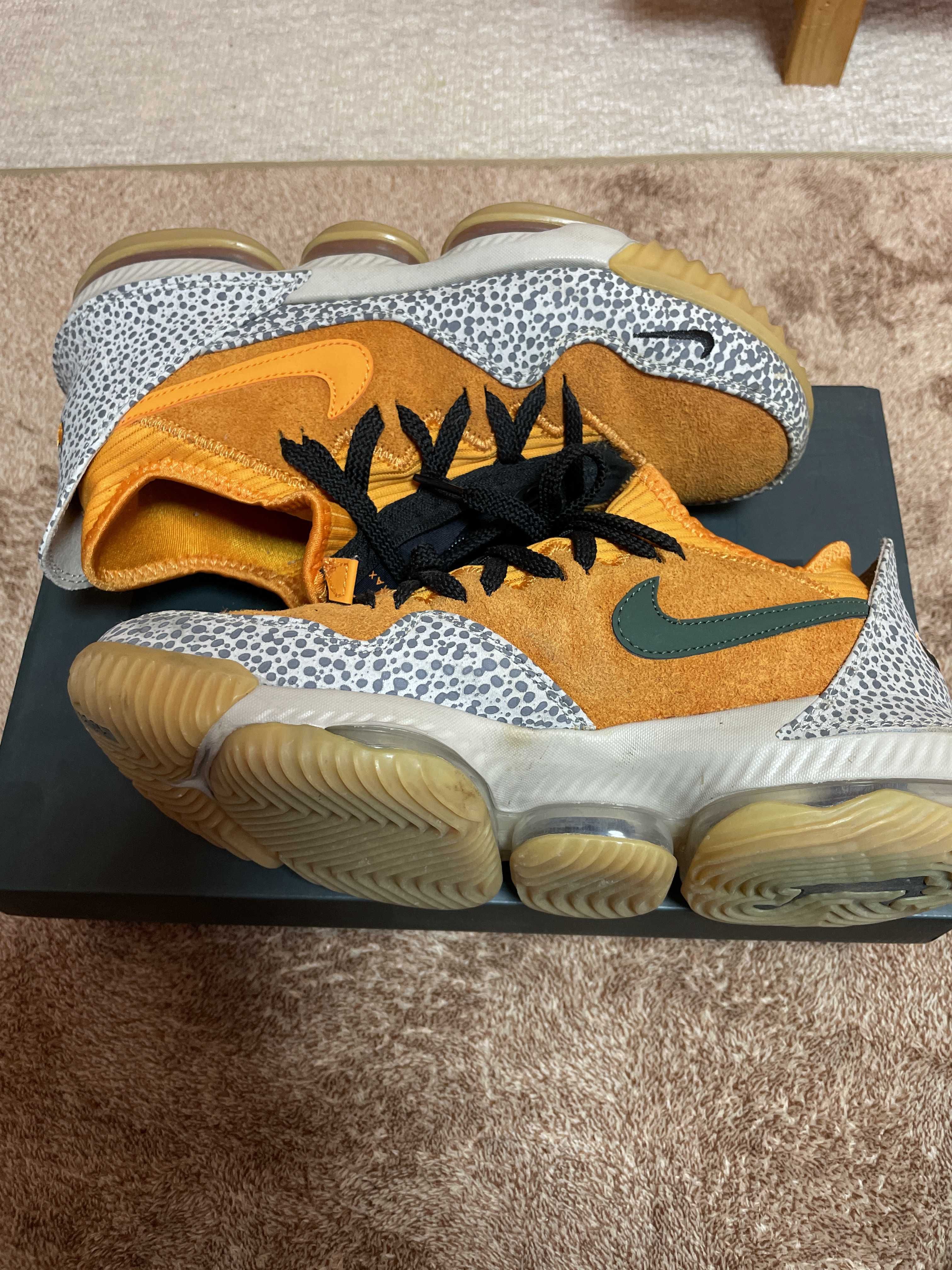 atmos × Nike LeBron 16 Low "Safari" (CD9471-800/CI3358-800)