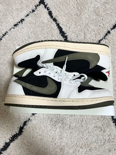 Travis Scott × Nike Women's Air Jordan 1 Low OG "Medium Olive"