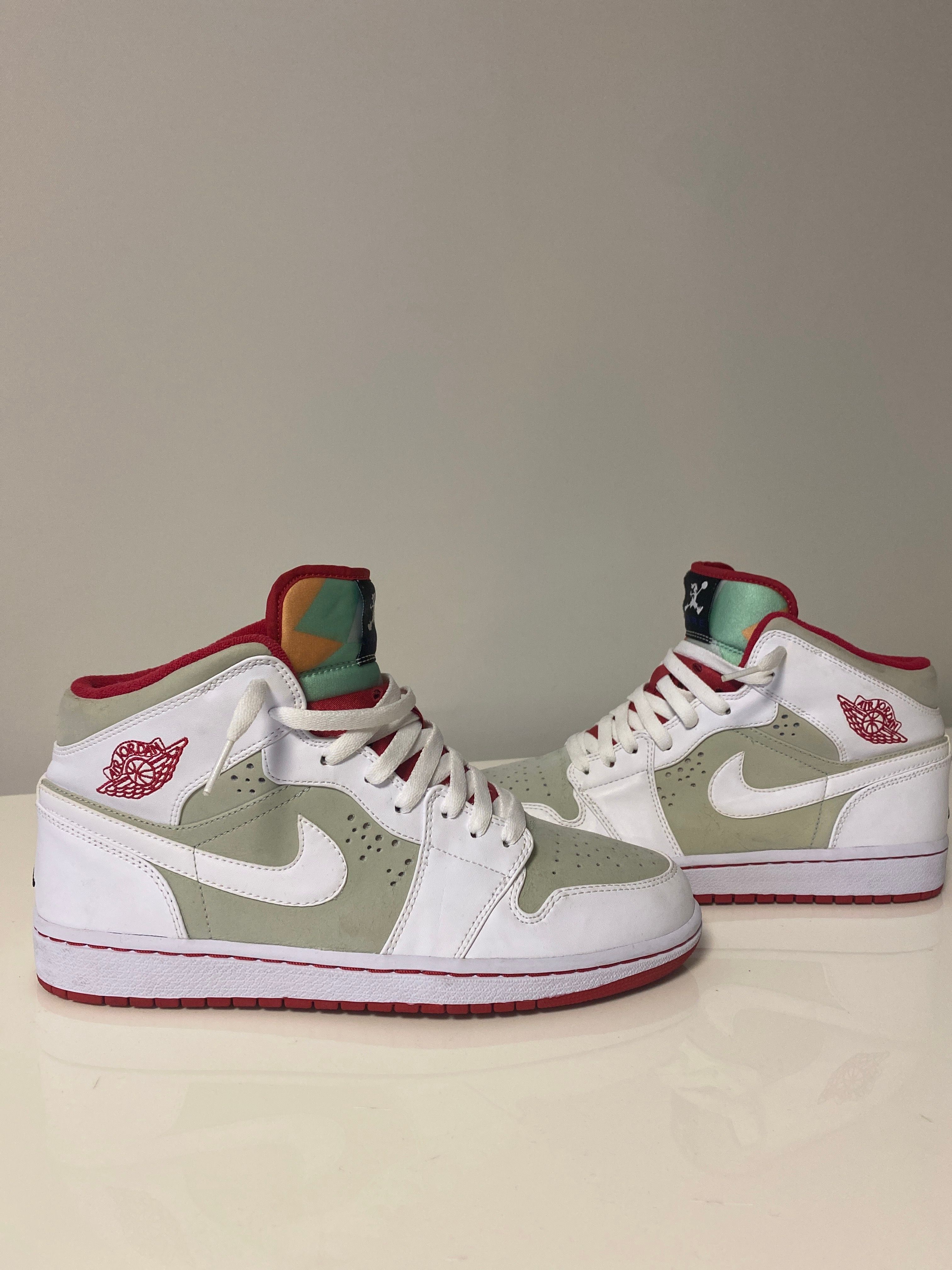 Nike Air Jordan 1 Mid WB "White/Gray/Red" (2015)