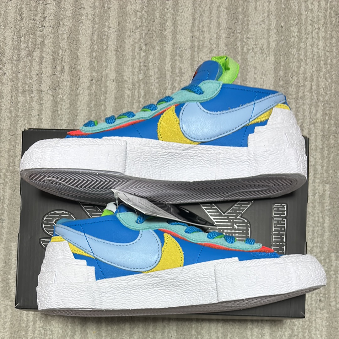 KAWS × sacai × Nike Blazer Low "Neptune Blue"